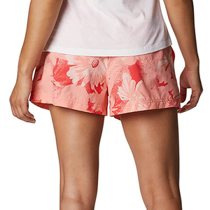 Shorts en molleton 100 % coton pour femme, couleur chinée, légers, avec fentes latérales, vente en gros - Product Image 2