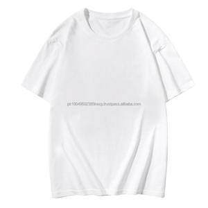 Camiseta de manga corta para hombre, de algodón peinado CVC de 180 g, con cuello redondo, diseño personalizado con logotipo bordado e impreso OEM. - Product Image 1