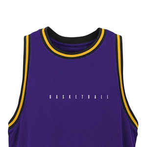 เสื้อบาสเก็ตบอลแบบไม่มีแขนสีพื้น ดีไซน์สั่งทำได้ รุ่นใหม่มาแรง ขายดี ผลิตจากโพลีเอสเตอร์ พิมพ์ลายเสื้อกีฬา - Product Image 5