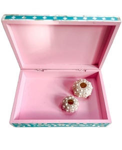 กล่องเครื่องประดับฝังมุกสุดหรูพร้อมช่องฝังกระดูกที่เก็บเครื่องประดับทำด้วยมือสำหรับจัดแสดงเครื่องประดับและอุปกรณ์เสริม - Product Image 2