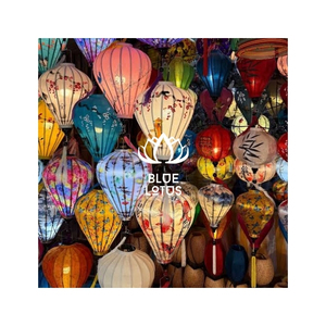 จัดส่งรวดเร็ว โคมไฟไหมไม้ไผ่รักษ์โลก งานฝีมือทำมือสำหรับตกแต่งบ้าน งานเทศกาลตรุษจีน-สไตล์เวียดนามสุดหรู - Product Image 1