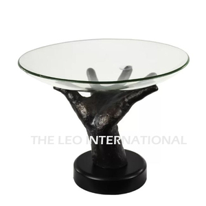 Tazón de Servir de Estilo Vintage con Diseño de Rama de Granada, Asas Laterales, Acabado Plateado, Tazón Decorativo de Tamaño Personalizado - Product Image 5