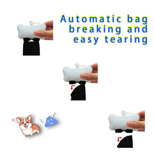 ถุงขยะขยะสุนัข50ม้วนสีน้ำเงินเป็นมิตรต่อสิ่งแวดล้อมอุปกรณ์สัตว์เลี้ยงที่ดีที่สุดสำหรับการกำจัดขยะอย่างมีประสิทธิภาพทำจากพลาสติก - Product Image 4