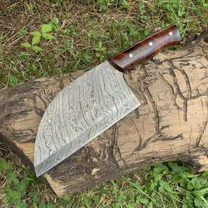 Cuchillo de Cocina de Acero de Damasco Hecho a Mano, Cuchillo Profesional para Cortar Carne, Cuchillo de Carnicero Afilado como una Navaja, Logotipo Personalizado OEM Disponible - Product Image 3