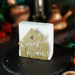 Moderno Organizador de Servilletas Metálico Sweet Home, Ideal para la Mesa de Comedor Familiar, Encimera de Cocina, Mesa de Café y Recepción de Invitados, de la India - Product Image 5