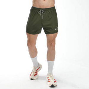 Pantalones cortos de compresión para hombre, personalizados para verano, para entrenamiento y running, de corte racer, con entrepierna corta, lisos, fabricados en Sialkot, Pakistán. - Product Image 2