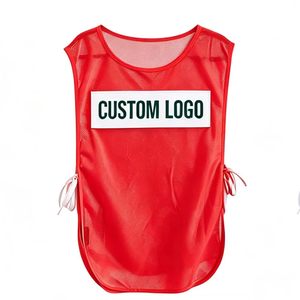 Chalecos de Entrenamiento Personalizados con Malla, Sin Mangas, con Lazos Laterales, para Equipos de Fútbol, con Logotipo Personalizado - Product Image 4
