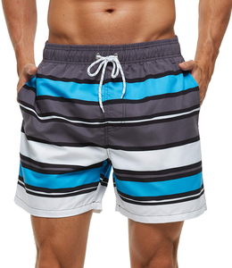 Wholesale Custom Summer Hot Bermuda Swim <b>Trunks</b> <b>Men</b> Casual Plus Size Mid Waist Loose Fit Elastic Waist Breathable Pockets Made - Product Image 3