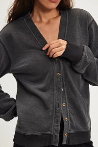 New Arrival Plus Size <b>Women's</b> <b>V</b>-<b>Neck</b> Button-Up Knitted Cardigan Long Sleeve Casual Solid Color Autumn <b>Women</b> Oversize <b>Sweatshirts</b> - Product Image 4