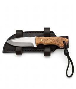 Couteau utilitaire à lame fixe artisanal, manche en bois d'olivier personnalisé, outil EDC - Product Image 6