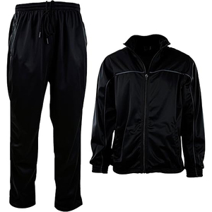 Ensemble veste et pantalon anti-plis, pliable pour le rangement, pas besoin de repassage, coupe-vent, survêtement - Product Image 1