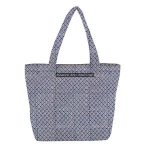 Bolso acolchado de lona de algodón hecho a mano para mujer, bolso de mano con estampado de bloques de mano, estilo indio, bolso de mano acolchado hecho a mano para bolso de compras - Product Image 1