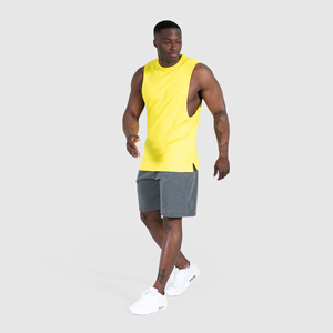 Débardeur Homme 100% Coton Écologique Respirant Sport Décontracté Ample avec Logo Imprimé Lavé sur le Devant et Manches Tombantes - Product Image 6