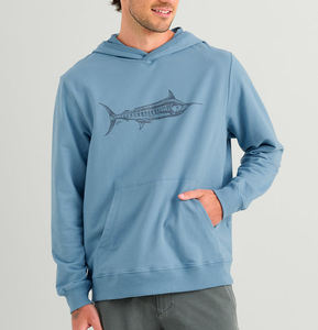 Hoodie de pêche unie de couleur unie pour homme, UPF 50, léger, séchage rapide, respirant, avec masque intégré - Product Image 1