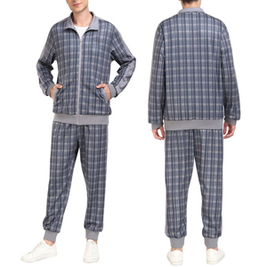 Survêtements en molleton de coton premium épais pour hommes, ensemble deux pièces avec pantalon, personnalisable, et sweat à capuche imprimé pour hommes - Product Image 2