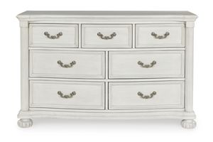 Commode classique en bois de mahogany massif de haute qualité, couleur blanche, avec miroir, pour usage intérieur. - Product Image 5
