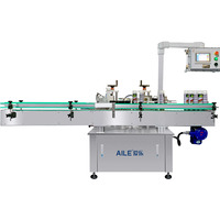 Machine d'étiquetage automatique pneumatique de haute qualité pour aérosols, applicateur de pompe, tuyau rouge, collant, produits chimiques, plastique, PLC