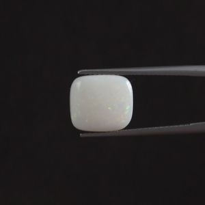 Opale blanche naturelle certifiée IGI, pierre précieuse en vrac de bonne qualité, 3,32 carats, taille coussin 11,5x10mm, taillée et polie à la main, couleur claire - Product Image 1