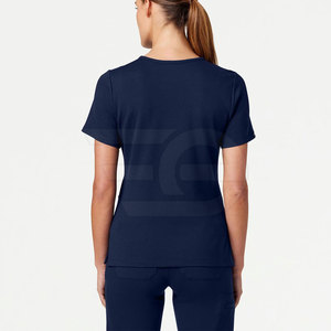 Lightweight Custom Logo Medical <b>Scrubs</b> Set 100% Cotton Hospital Workwear Professional Comfortable Uniform High Quality - Product Image 4