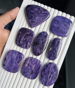 Charoita Natural de Primera Calidad, Cabujón de Piedra Preciosa Suelta Hecha a Mano para Joyería, Suministro a Granel, Accesorio ASHU GEMS - Product Image 4