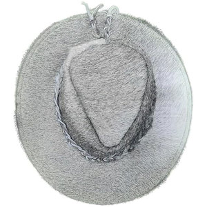 Sombrero de Vaquero de Cuero, Diseño Vaquero Vintage, Construcción de Cuero Resistente, Ajuste Cómodo, Uso en Aventuras al Aire Libre - Product Image 4