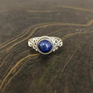 Dainty 3.0 Grams <b>Lapis</b> <b>Lazuli</b> Fashion <b>Ring</b> - Product Image 1