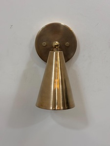 1 Light <b>Raw</b> brass Wall Sconce Light | Wall Sconces Lamp | Mid Century Modern <b>Raw</b> Brass Italian Wall Scone - Product Image 3