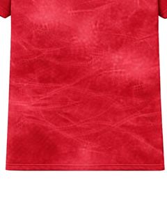 Camiseta Roja Brillante con Efecto Teñido para Hombre, Cuello Redondo, Manga Corta, Algodón, Estilo Casual Urbano, Lavado Vintage, Personalizada, OEM, Proveedor Mayorista de Camisetas - Product Image 6