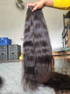 Extensions de cheveux humains ondulés simples vierges Remy Texture douce naturelle Produit de cheveux bruts de haute qualité - Product Image 5