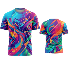T-shirt sportif personnalisé avec logo frontal par sublimation, polyester, séchage rapide, pour hommes et femmes, vêtements de sport, fitness, course à pied - Product Image 4