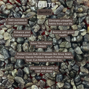 Éclats de pierre semi-précieuse Iolite pour la fabrication de bijoux, l'artisanat et la lithothérapie – Éclats bruts naturels d'Iolite par des consignataires indiens - Product Image 6