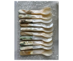 Cuillère en forme de coquillage pour la consommation du caviar, destinée aux restaurants haut de gamme. - Product Image 1