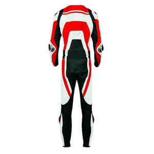 Traje de Motociclismo de Una Pieza en Cuero de Canguro Genuino, Protecciones con Certificación CE, Diseño Personalizado, Multicolor - Product Image 2