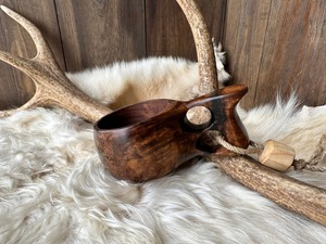 Taza Kuksa de Madera Natural, Hecha a Mano, a Precio Económico, para Café, Té, Camping, Senderismo y Uso Diario - Product Image 3