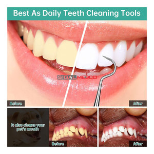 Raspador Dental Manual Profesional, Herramienta de Limpieza Dental, Palillo para Dientes, Acero Inoxidable de Grado Médico Alemán, Agarre Ergonómico - Product Image 4