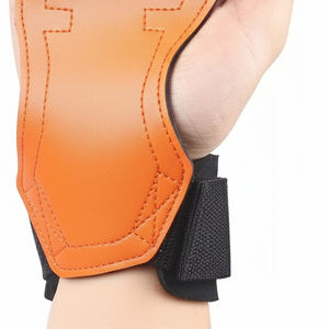 Poignées de gymnastique en cuir à trois doigts, poignées d'entraînement en cuir PU à 2 trous, poignées de musculation en cuir unisexe - Product Image 4