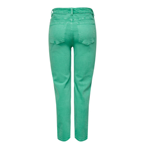 Plus Size Women's Dark Green Denim <b>Pants</b> High Waist Straight Pencil Jeans Full Length Stretchy Washed Simple Winter Spring - Product Image 4