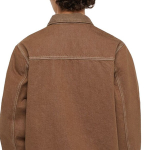 Unisex Winter Bomber <b>Jacket</b> OEM High Quality 240g Heavy <b>Canvas</b> Cotton <b>Work</b> Custom Logo Zip up Vintage Front Anti-UV Eco-Friendly - Product Image 3