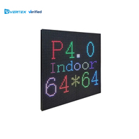Panel de pantalla LED para interiores P4 de alta calidad, tablero de publicidad de señalización Digital de pared de vídeo a todo Color de 256*256mm