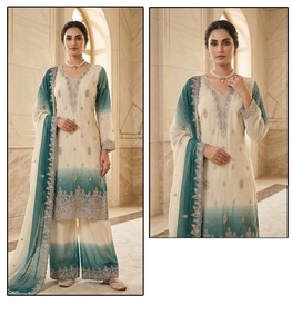 Colección completa de Salwar Kameez con relleno de chifón Simmer disponible a precio de mayorista. - Product Image 5