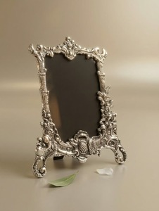 <b>Gold</b> Stamped Brass Rectangular <b>Photo</b> <b>Frame</b> Vertical Tabletop Handmade Metal Picture <b>Frame</b> - Product Image 2
