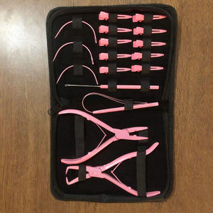 Kit de Herramientas para Extensiones de Cabello, Juego Completo de Acero Inoxidable, Alicates para Extensiones de Cabello Resistentes al Agua, Profesionales para Salón - Product Image 3