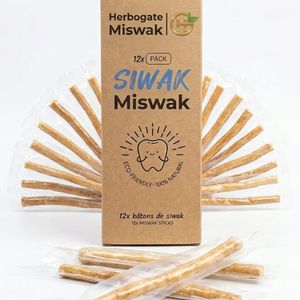 Palitos de Siwak Miswak, paquete de 12, multipack, palitos naturales para el cuidado bucal, diseñados para la limpieza diaria de los dientes, encías saludables y duraderas. - Product Image 1