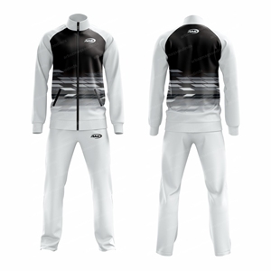 Chaqueta Deportiva con Cordón para Hombre AMI, Blanca y Negra, Transpirable, Ecológica, de Forro Polar y Nailon, para Invierno - Product Image 1