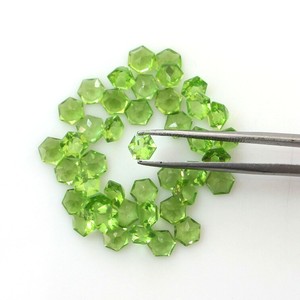 Wholesale Natural Green Peridot Hexagon Cut Gemstones 5mm Loose Peridot <b>Stones</b> And <b>Beads</b> For Jewelry Making Genuine Peridot Gems - Product Image 5