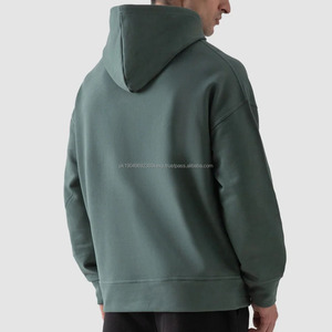 Sudadera con Capucha Extra Grande de Lujo para Hombre, 450 g/m², 100 % Algodón, Forro Polar, Diseño Sólido, Producto de Moda - Product Image 2