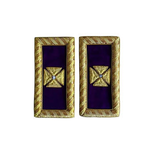 Hombreras de Caballeros Templarios de Alta Calidad, Ecológicas, Estilo Sencillo, Bordado con Hilos Metálicos, Precio Bajo, Servicio OEM - Product Image 2