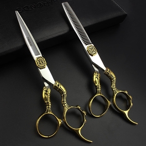 Professional Stainless Steel Beauty Scissors with Sharp <b>Blade</b> for Salon and Home Use-<b>Barber</b> Thinning Shears Set - Product Image 5