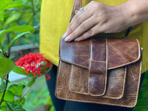 ขายร้อนสไตล์ตะวันตกของแท้หนัง Handmade กระเป๋าช้อปปิ้งกระเป๋าลําลองสไตล์กระเป๋าถือผู้หญิงใช้ - Product Image 3