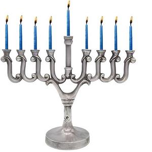 Menorah de Estilo Posmoderno para Villas, Sinagogas y Templos, Iluminación Decorativa de Mesa, Portavelas de Hanukkah - Product Image 4